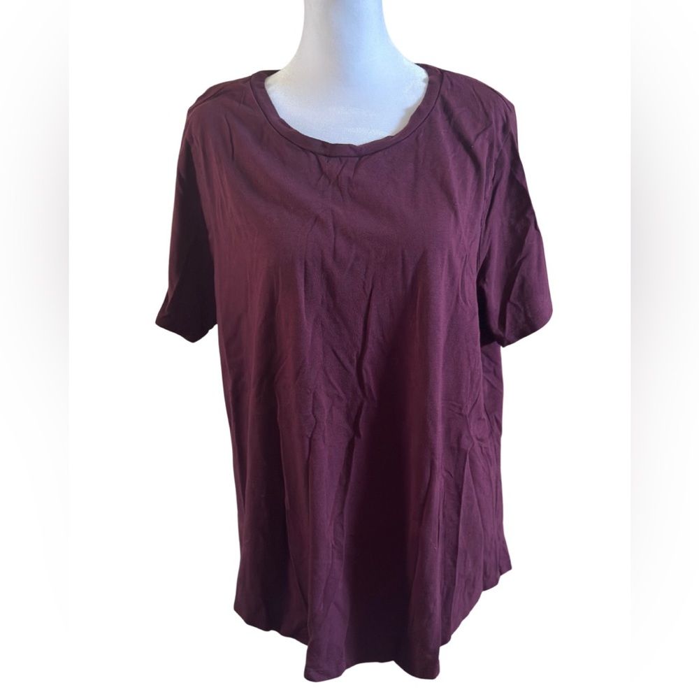 Universal Standard Rich Plum Short Sleeve Tee